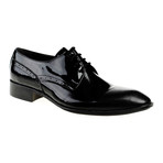 Patent Leather Textured Dress Shoe // Black (Euro: 39)