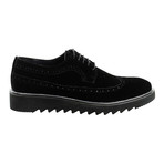 Suede Wingtip Brogue // Black (Euro: 43)