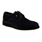 Suede Textured Derby // Dark Blue (Euro: 42)