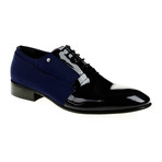 Two-Toned Dress Shoe // Dark Blue + Black (Euro: 41)