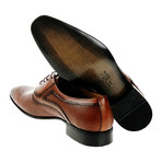 Textured Dress Shoe // Tobacco (Euro: 45)