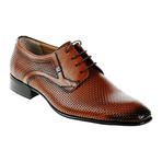 Textured Dress Shoe // Tobacco (Euro: 43)