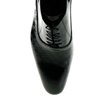 Check Dress Shoe // Black (Euro: 44)