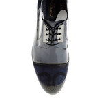 Medallion Dress Shoe // Dark Blue (Euro: 40)