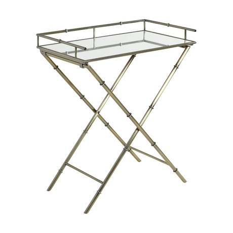 Bali Bar Tray Table (Brass)