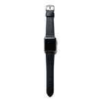 French Epsom Leather Band // Blue Black