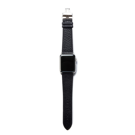 Italian Caviar Leather Band // Black