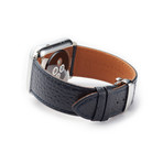 Italian Caviar Leather Band // Navy