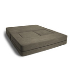 Convertible Sleeper // Loveseat + 2 Ottomans (Green)