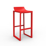 Eugeni Quitllet // Wall Street Bar Stool // Set of 2 (Red)