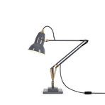 Original 1227 // Brass Desk Lamp// Elephant Grey