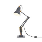Original 1227 // Brass Desk Lamp// Elephant Grey