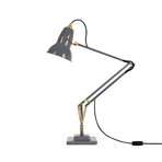 Original 1227 // Brass Desk Lamp// Elephant Grey