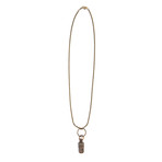 Love Note Necklace // Brass (18"L)