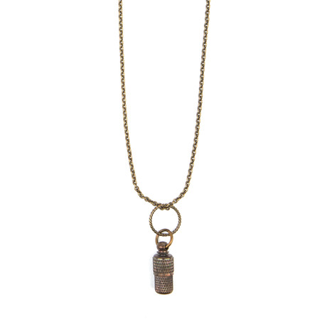 Love Note Necklace // Brass (18"L)