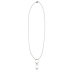 Tear Drop Necklace // Glass (18"L)