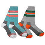 Athletic // Grey + Light Blue // Set of 2