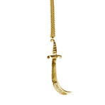 Scimitar Pendant Necklace (Gold)