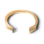 Horseshoe Cuff Bracelet (Gold Brass)