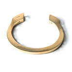 Horseshoe Cuff Bracelet (Gold Brass)