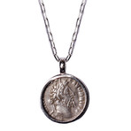 Commodus + Minerva Silver Necklace