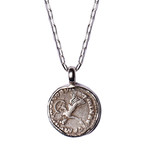 Commodus + Minerva Silver Necklace