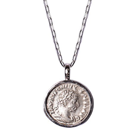 Elagabalus Emperor Silver Denarius Necklace