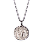 Elagabalus Emperor Silver Denarius Necklace