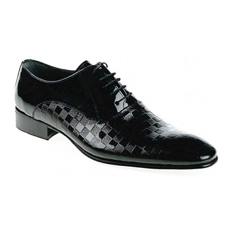 Check Dress Shoe // Black (Euro: 39)