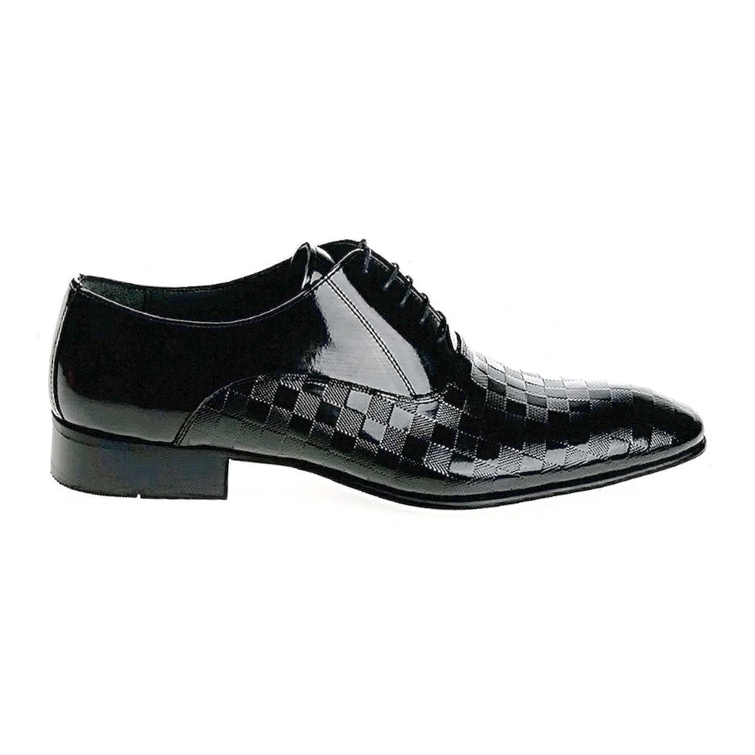 Check Dress Shoe // Black (Euro: 39) - Derigo - Touch of Modern