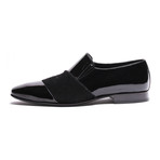 Double Layer Patent Slip-On // Black (Euro: 42)