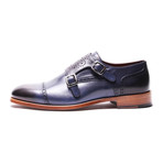 Plain Toe Double Monkstrap // Navy (Euro: 41)