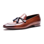 Apron-Toe Button Tassel Loafer // Tobacco (Euro: 40) - Saint-Etienne ...