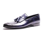 Croc Tassel Loafer // Dark Blue (Euro: 40)