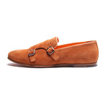 Double Monkstrap Suede Loafer // Camel (Euro: 47)