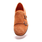 Double Monkstrap Suede Loafer // Camel (Euro: 47)