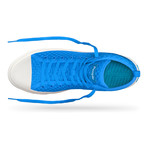 Phillips Woven Hi-Top Sneaker // Hawaiian Blue + Picket White (US: 9)