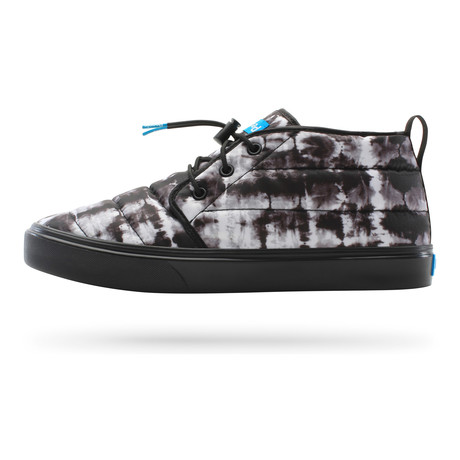 Cypress Puffy Sneaker // Shibori Print + Really Black (US: 7)