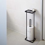 Tower // Toilet Paper Stand + Tray (White)