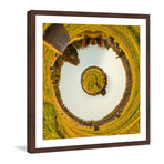 Golden Fields // Brown Frame (12"W x 12"H x 1.5"D)