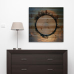 Tree Ring // Pine Wood (24"W x 24"H x 1.5"D)