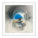 Ice Tunnel // White Frame (12"W x 12"H x 1.5"D)