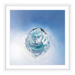 Icy Chunks // White Frame (12"W x 12"H x 1.5"D)