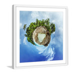 Jungle Earth // White Frame (12"W x 12"H x 1.5"D)