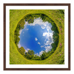 Inner Clouds // Brown Frame (12"W x 12"H x 1.5"D)