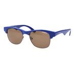 Clubmaster Sunglasses // Blue + Pewter