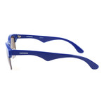 Clubmaster Sunglasses // Blue + Pewter