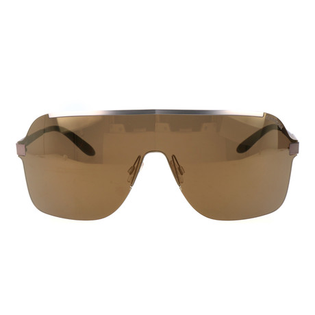 Rimless Shield Sunglasses // Silver + Brown - Carrera Sunglasses - Touch of  Modern