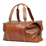 Leather Duffel Bag // Tan
