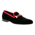 Lusso Band Loafer // Black + Red (US: 10)